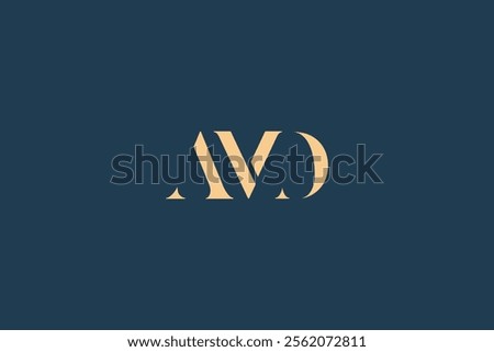 AMD abstract letter logo design. This logo is designed by three abstract letters.