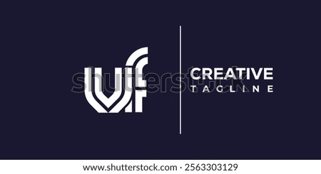 V and F logo design. VF abstract Letters Logo Monogram. This logo design is the process of creating a visual symbol that represents a brand, company, or individual.