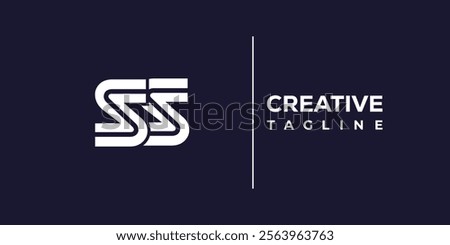 S and S logo design. SS abstract Letters Logo Monogram. This logo design is the process of creating a visual symbol that represents a brand, company, or individual.