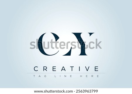 CLY abstract letter logo design. This logo is designed by three abstract letters.