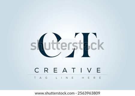 CLT abstract letter logo design. This logo is designed by three abstract letters.