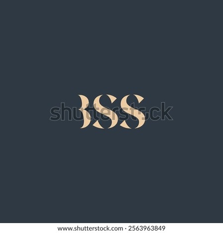 BSS abstract letter logo design. This logo is designed by three abstract letters.