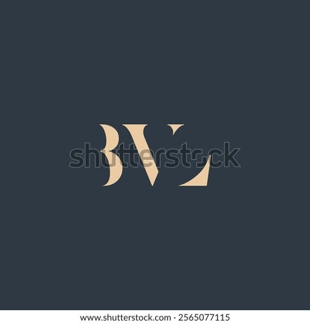 BVL abstract letter logo design. This logo is designed by three abstract letters.