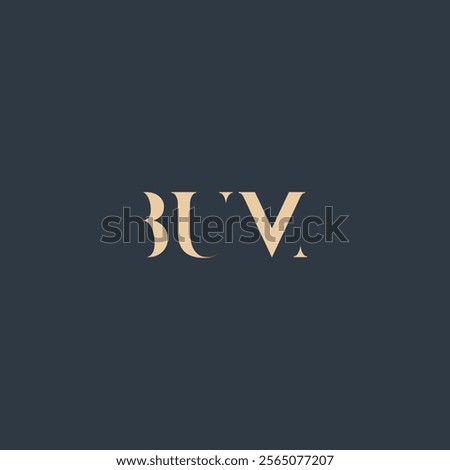 BUM abstract letter logo design. This logo is designed by three abstract letters.