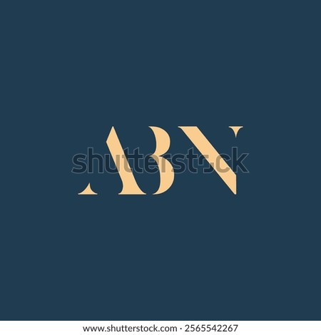 ABN abstract letter logo design. This logo is designed by three abstract letters.