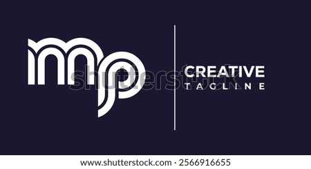 M and P logo design. MP abstract Letters Logo Monogram. This logo design is the process of creating a visual symbol that represents a brand, company, or individual.