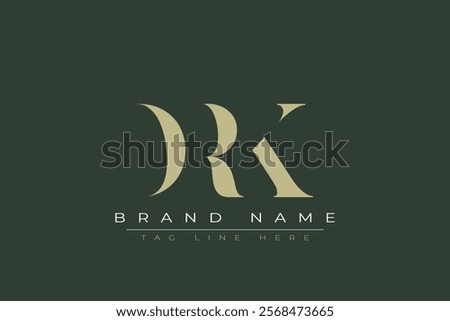 DRK abstract letter logo design. This logo is designed by three abstract letters.