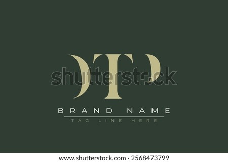 DTP abstract letter logo design. This logo is designed by three abstract letters.