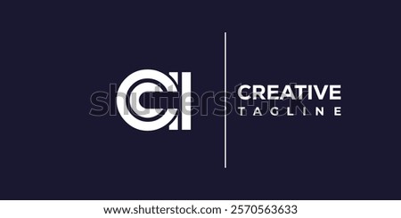 C and I logo design. CI abstract Letters Logo Monogram. This logo design is the process of creating a visual symbol that represents a brand, company, or individual.