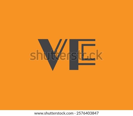 V and F logo design. VF abstract Letters Logo Monogram. This logo design is the process of creating a visual symbol that represents a brand, company, or individual.