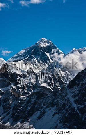 Everest Peak or Chomolungma - the top of the world (8848 m)