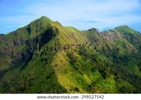 Mountains and Jungle ( Khao Chang Puak ) Thailand National Park