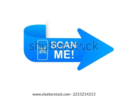 QR code scan icon set. Scan me frame. QR code scan for smartphone. QR code for mobile app, payment and identification. QR code for smartphone. Vector illustration
