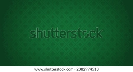 Poker table. Casino background. Panoramic diagonal gambling textured material design with spades for online app. Vector illustration