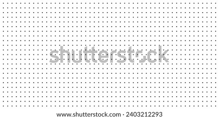 Horizontal seamless vector black dots pattern. Seamless dot grid technology background template. Black and white halftone pattern. Stylish modern dotted texture. Vector illustration