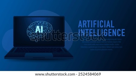 Virtual assistant voice recognition service technology. AI artificial intelligence robot support. Electronic brain. Futuristic Concept of Intelligence, science and mind. Vector illustration