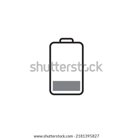 battery icon vector illustration logo design