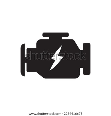 Electric motor icon vector illustration logo design.