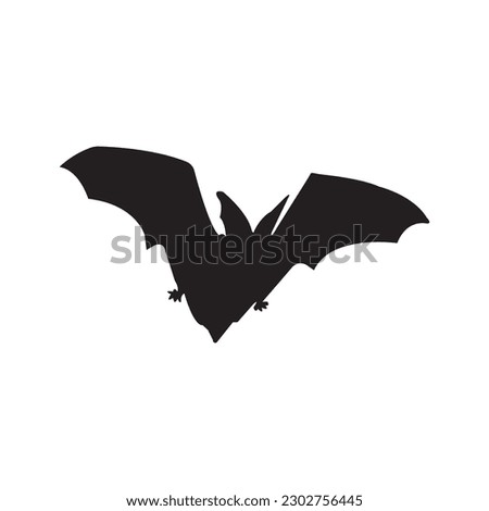 flying bat icon design template vector isolated illustration