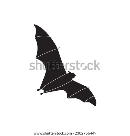 flying bat icon design template vector isolated illustration