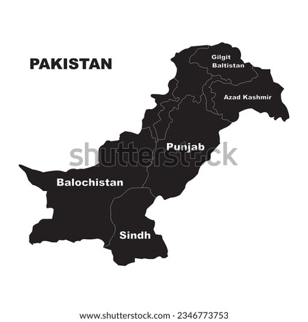 Pakistan map icon vector illustration symbol design