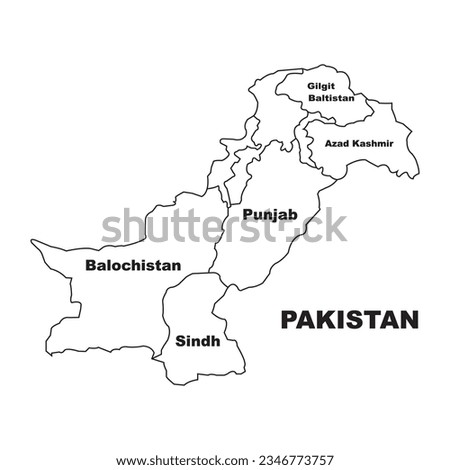 Pakistan map icon vector illustration symbol design