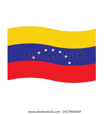 Venezuela country flag vector illustration simple design