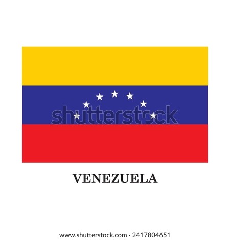 Venezuela country flag vector illustration simple design