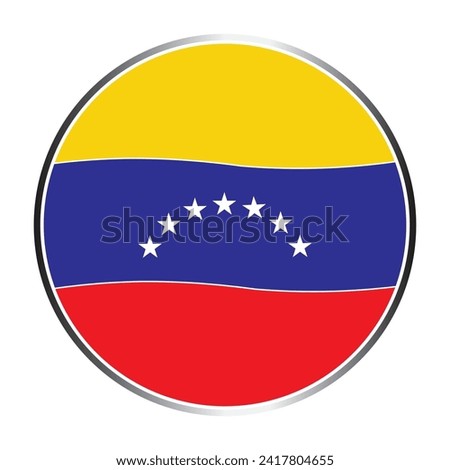 Venezuela country flag vector illustration simple design