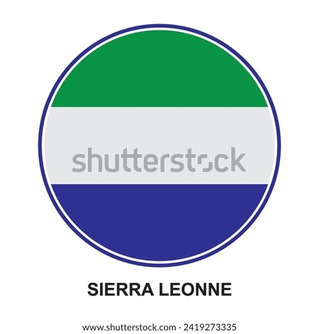 Sierra leonne flag icon vector illustration design