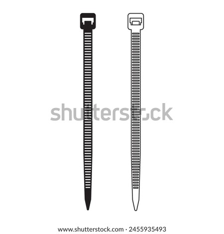 Cable ties icon vector illustration symbol design