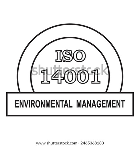 ISO logo design vector illustration