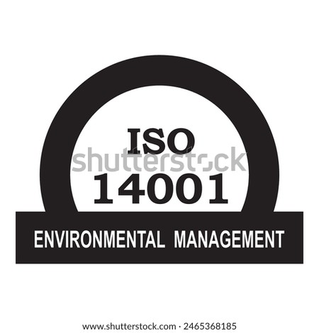 ISO logo design vector illustration