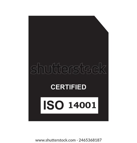 ISO logo design vector illustration