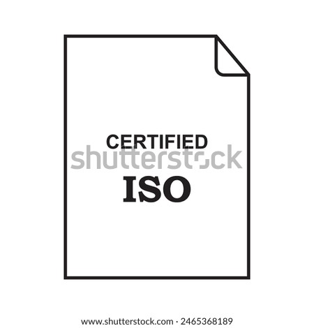 ISO logo design vector illustration