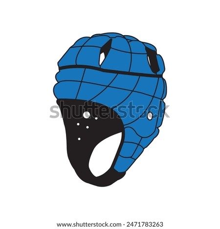 Rugby helmet vector illustration symbol design