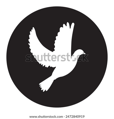 flying dove icon vector illustration symbol design