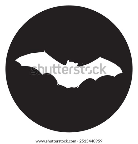 flying bat icon design template vector isolated illustration