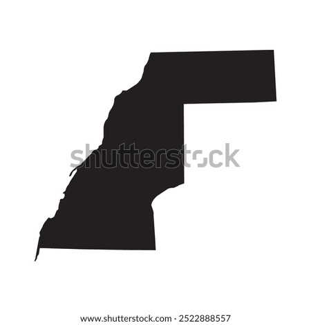 map of western Sahara vector illustration symbol design