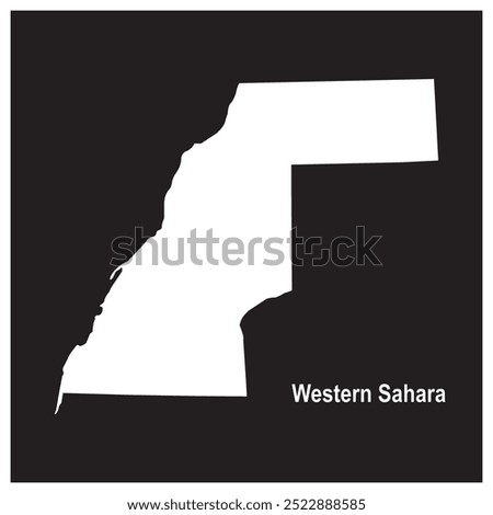 map of western Sahara vector illustration symbol design