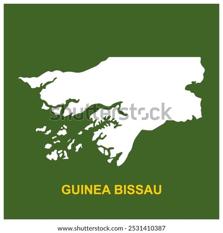 guinea bissau map icon vector illustration design