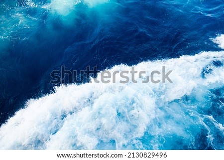 Similar – Image, Stock Photo raging sea with foam formation in the Atlantic Ocean