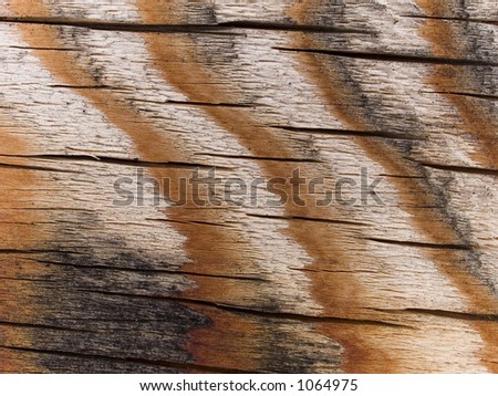 Stock macro photo of the texture of a gritty striped wood surface.  Useful for layer masks.