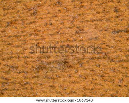 Stock macro photo of the texture of rusty metal.  Useful for grunge layer masks and abstract backgrounds.