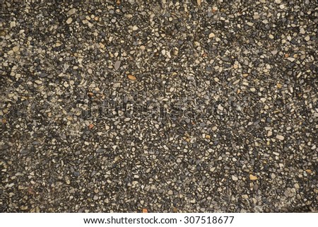 Exposed aggregate concrete surface