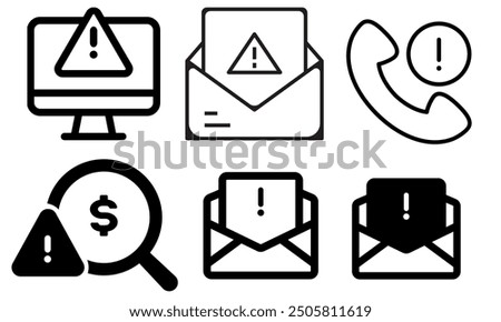 Fake News Related Vector Line Icon. Contains such icons as scam information, warning content, and more. Editable Stroke. Perfect icons