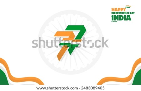 Indian independence day theme background design, perfect for office, company, school, social media, advertising, sales, printing and more