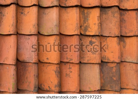 seamless orange roof tiles background