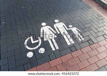 Similar – Image, Stock Photo parking round Parenting