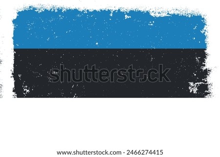 Vintage flat design grunge Estonia flag background